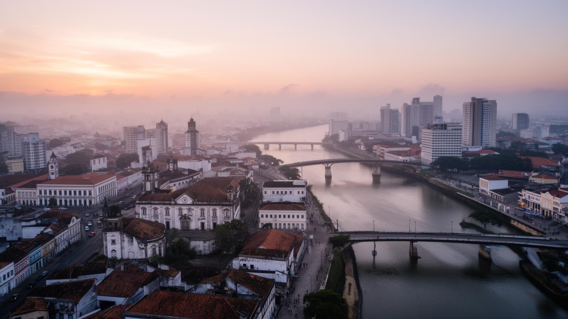 Recife ao amanhecer